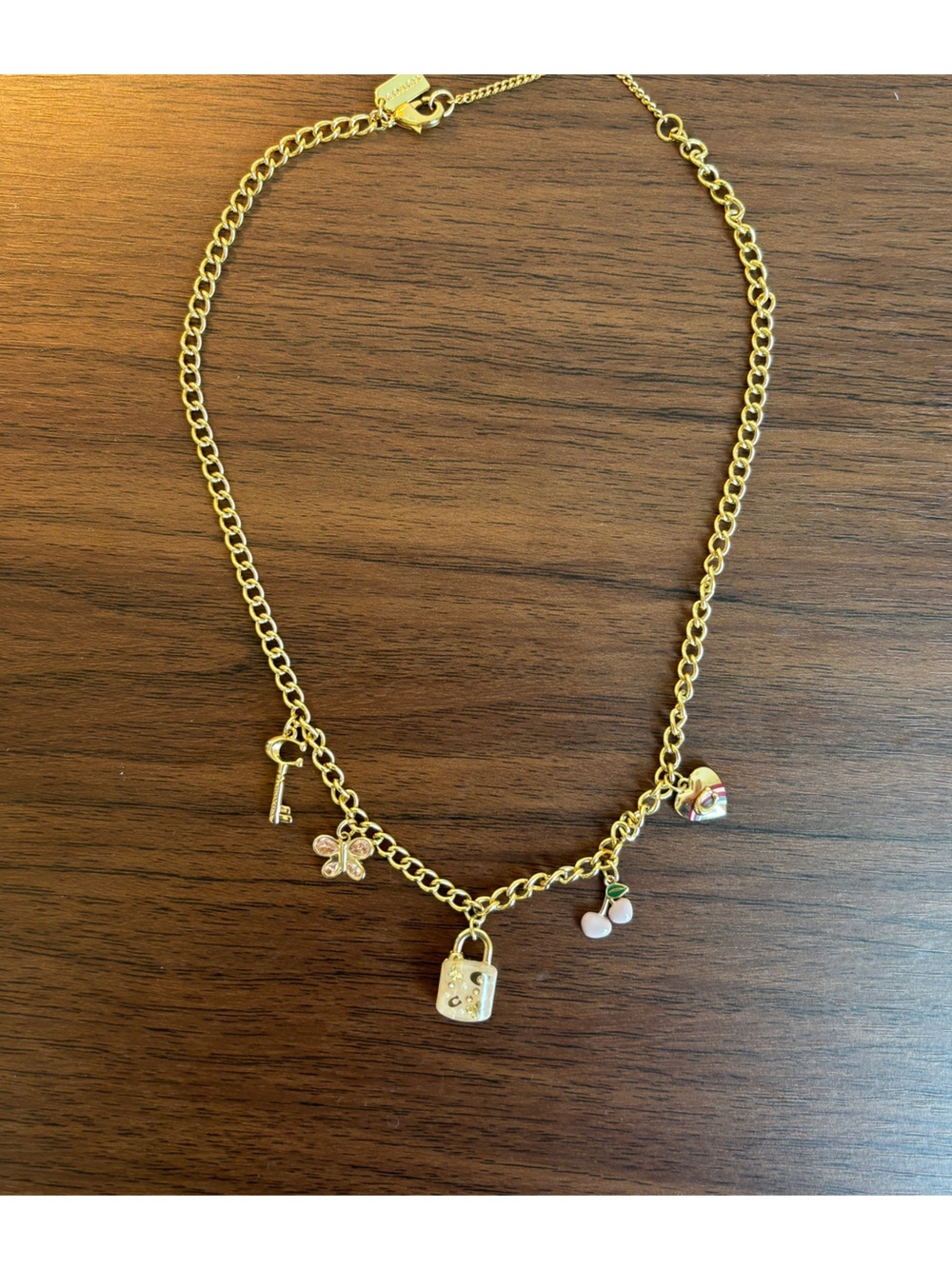 Coach Gold Charm Necklace - Picture 3 of 7